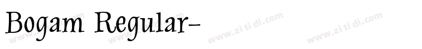 Bogam Regular字体转换